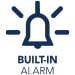 Built-in alarm