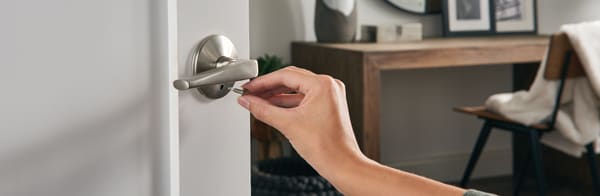 Schlage® Bowery Knob with Collins Trim Privacy Door Lock - Satin