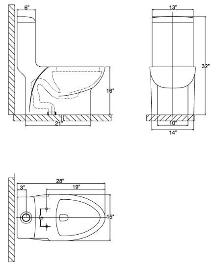 Dimensional specs