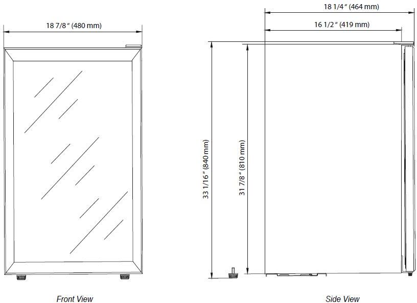 edgestar bwc120sslt 103 can and 5 bottle freestanding ultra low temp beverage cooler