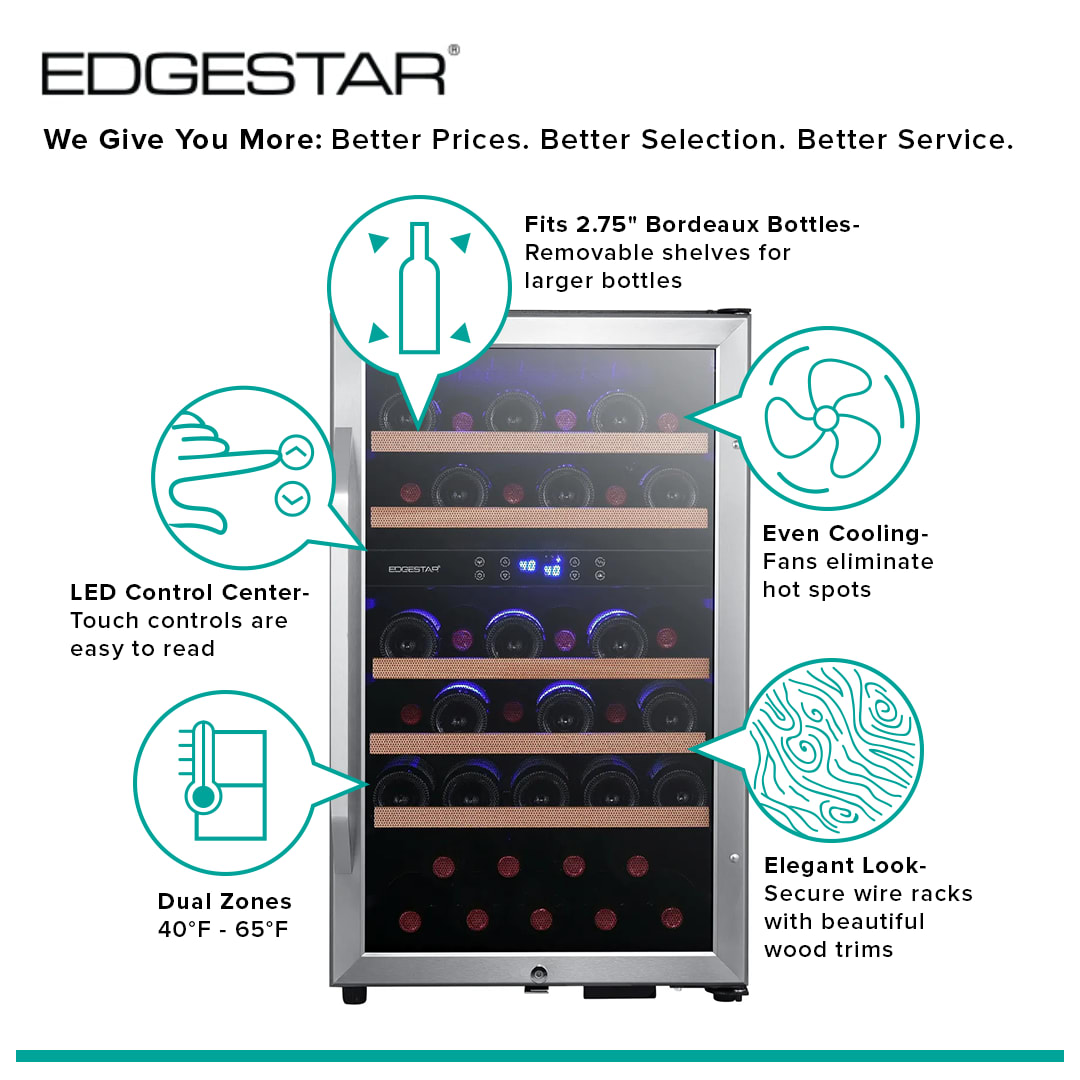 EdgeStar Wine Coolers Beverage Appliances CWF380DZ