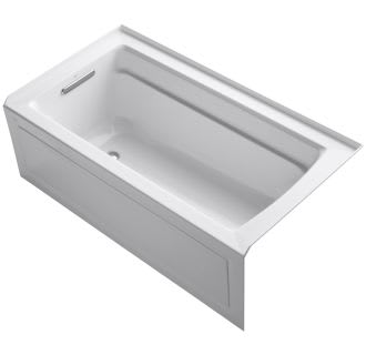 Kohler K-1123-RA-0 White Archer Collection 60" Three Wall Alcove Soaker