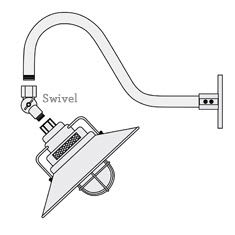 Millennium Lighting R Series Swivel Wall Mount Diagram