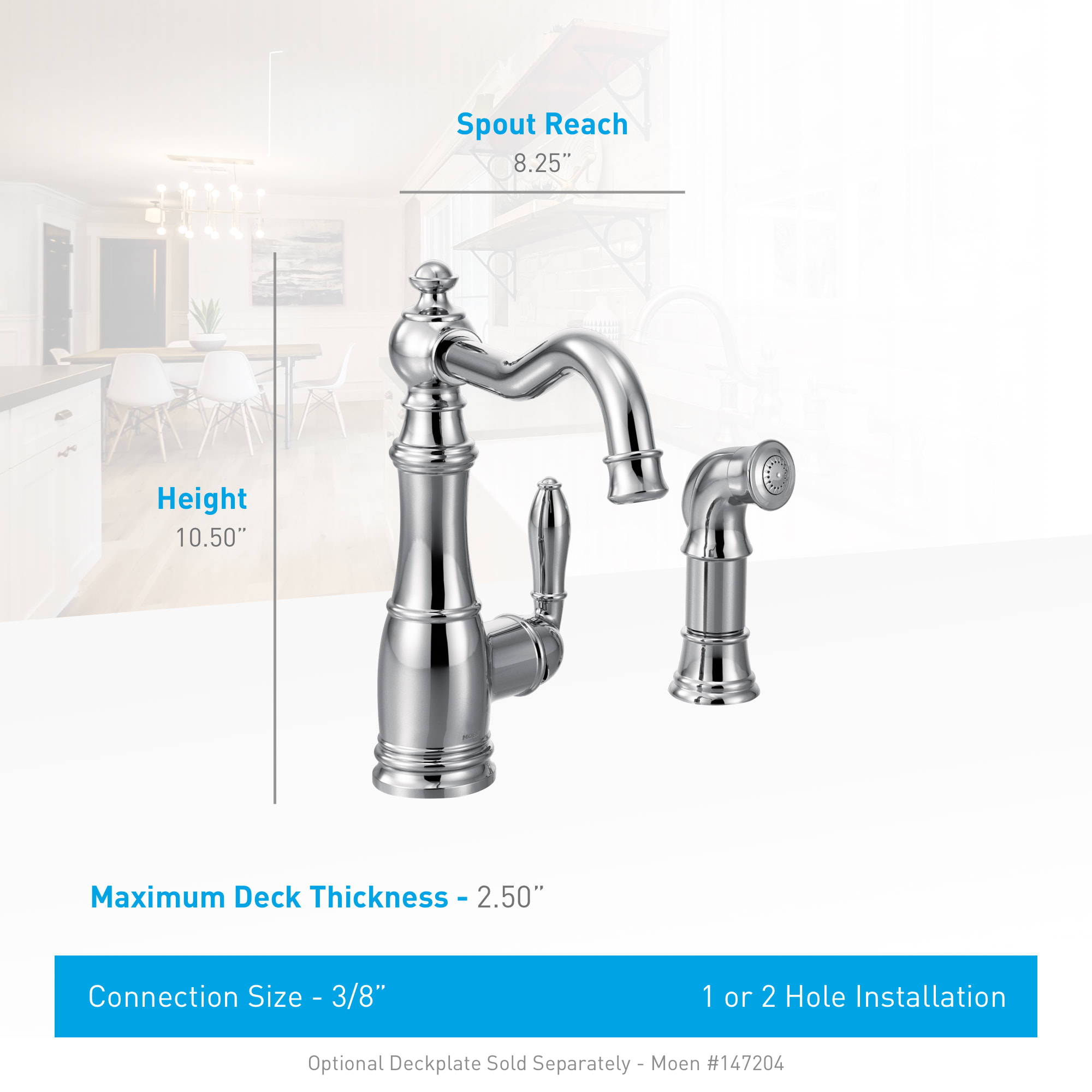 Moen Brushed Gold Kitchen Faucet