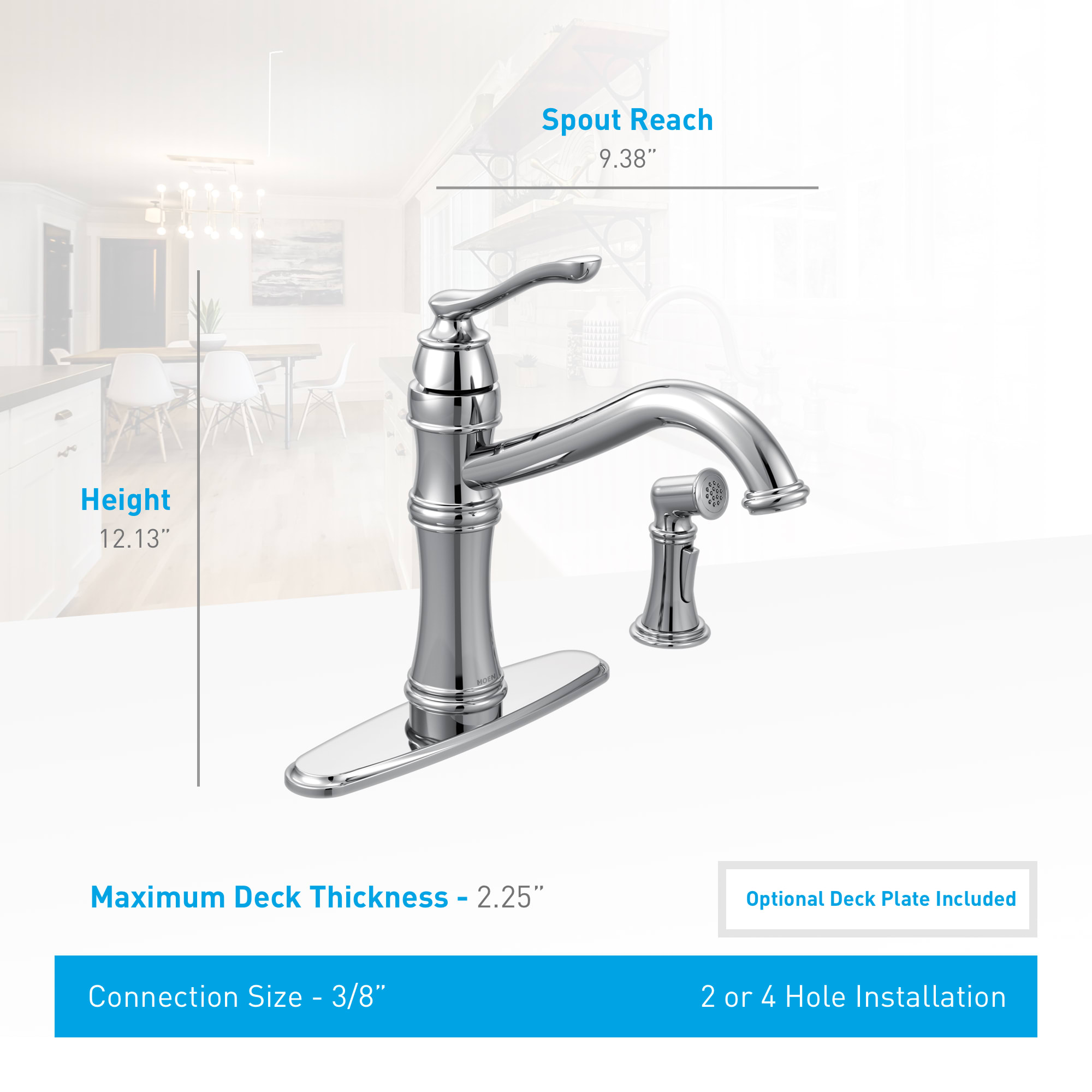 Moen 7245SRS Belfield HighArc Single Handle