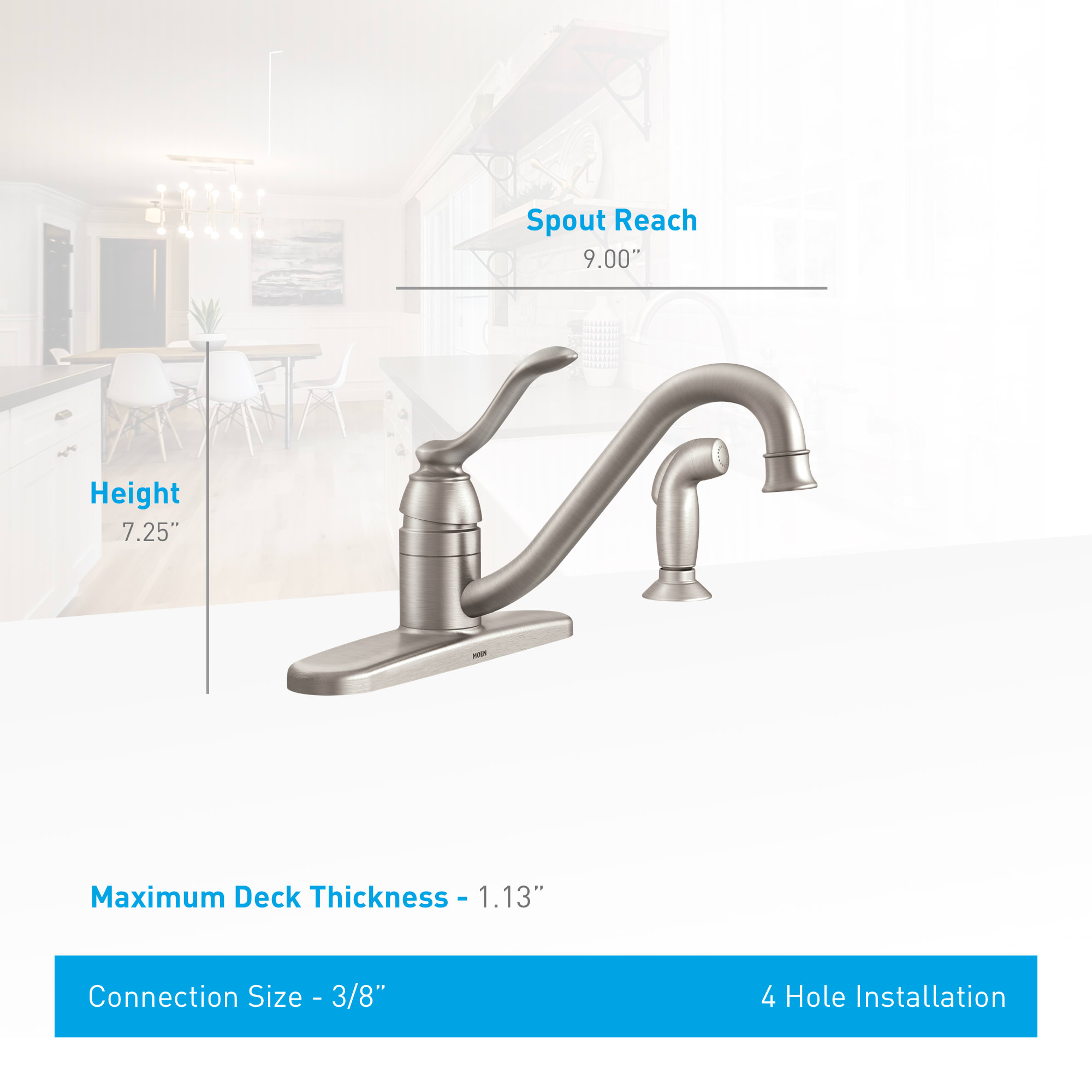 Moen 87690srs Spot Resist Stainless