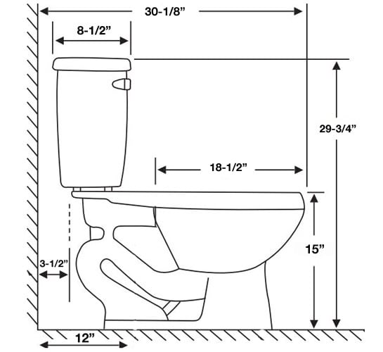 PROFLO PF1401TWH/PF5112MWH White TwoPiece Toilet with