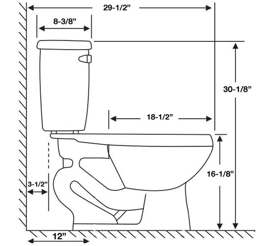 PROFLO PF9401WH/PF9412CWH TwoPiece High Efficiency ADA