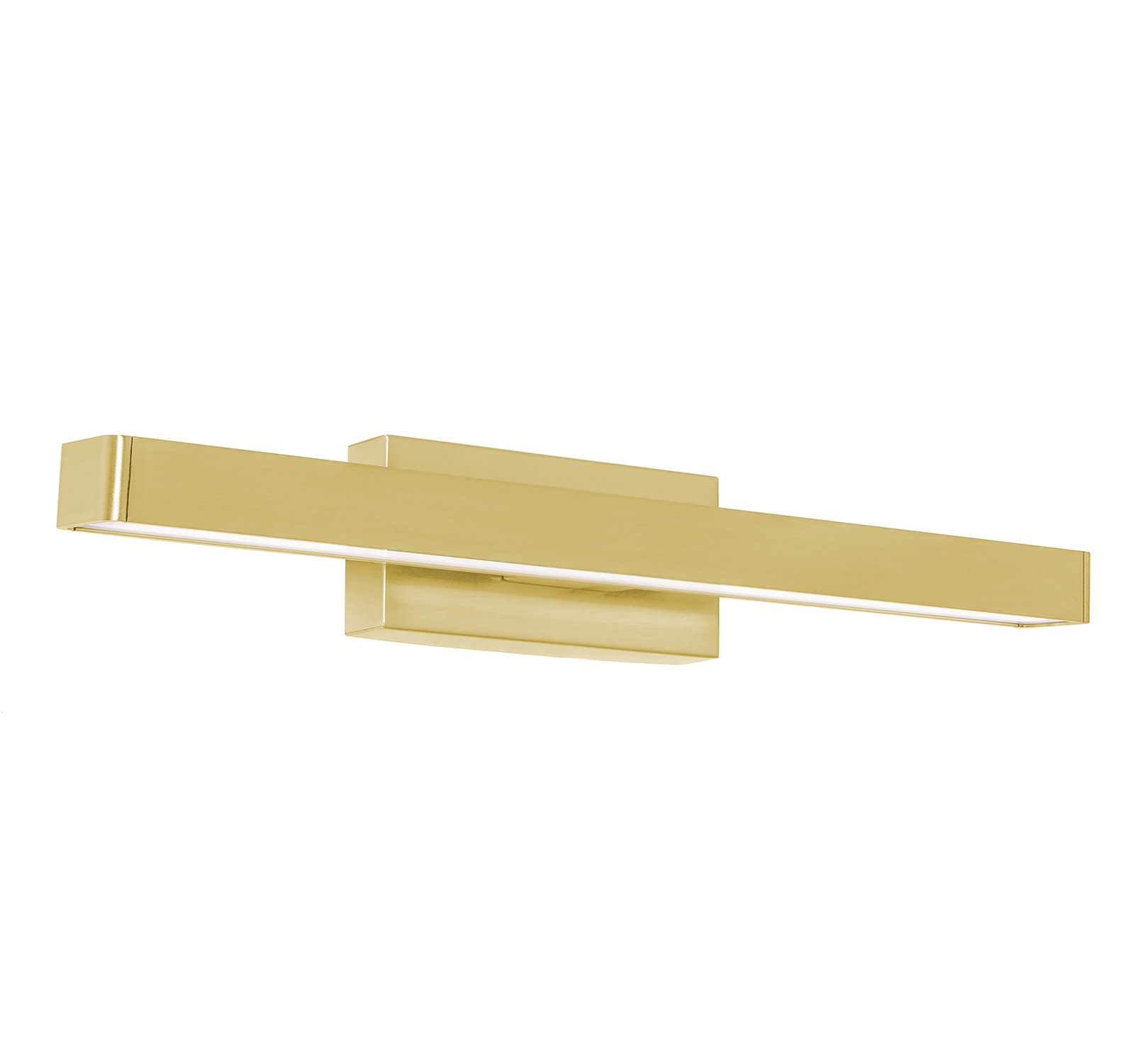 Photos - Chandelier / Lamp AFX BRCV1803LAJUD Brock 2 Light 18" Wide LED Bath Bar Satin Brass / White Indoor Lighting Bathroom Fixtures Bath Bar BRCV180