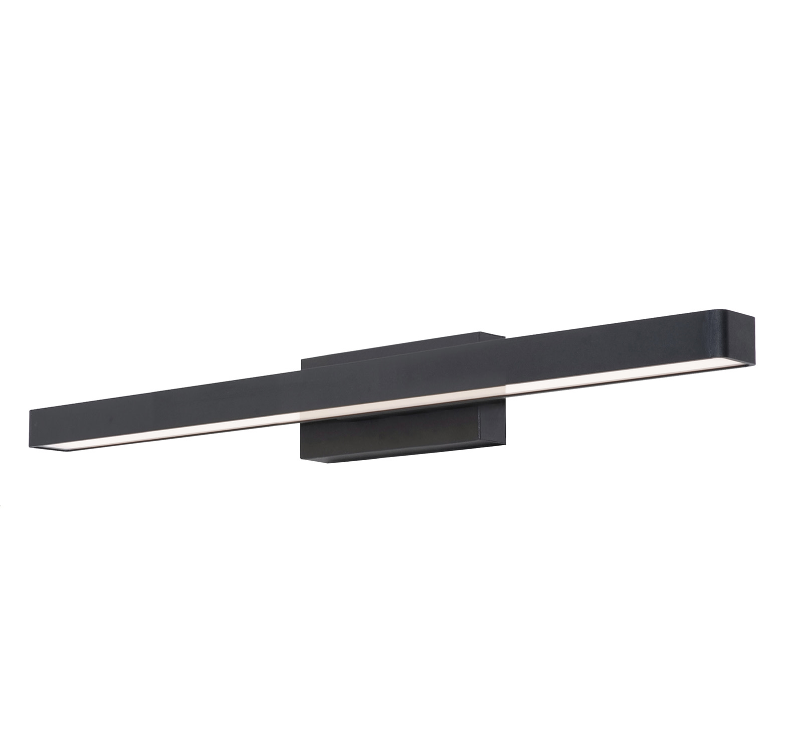 Photos - Chandelier / Lamp AFX BRCV2403LAJUD Brock 2 Light 24" Wide LED Bath Bar Black / White Indoor Lighting Bathroom Fixtures Bath Bar BRCV2403LAJUD 