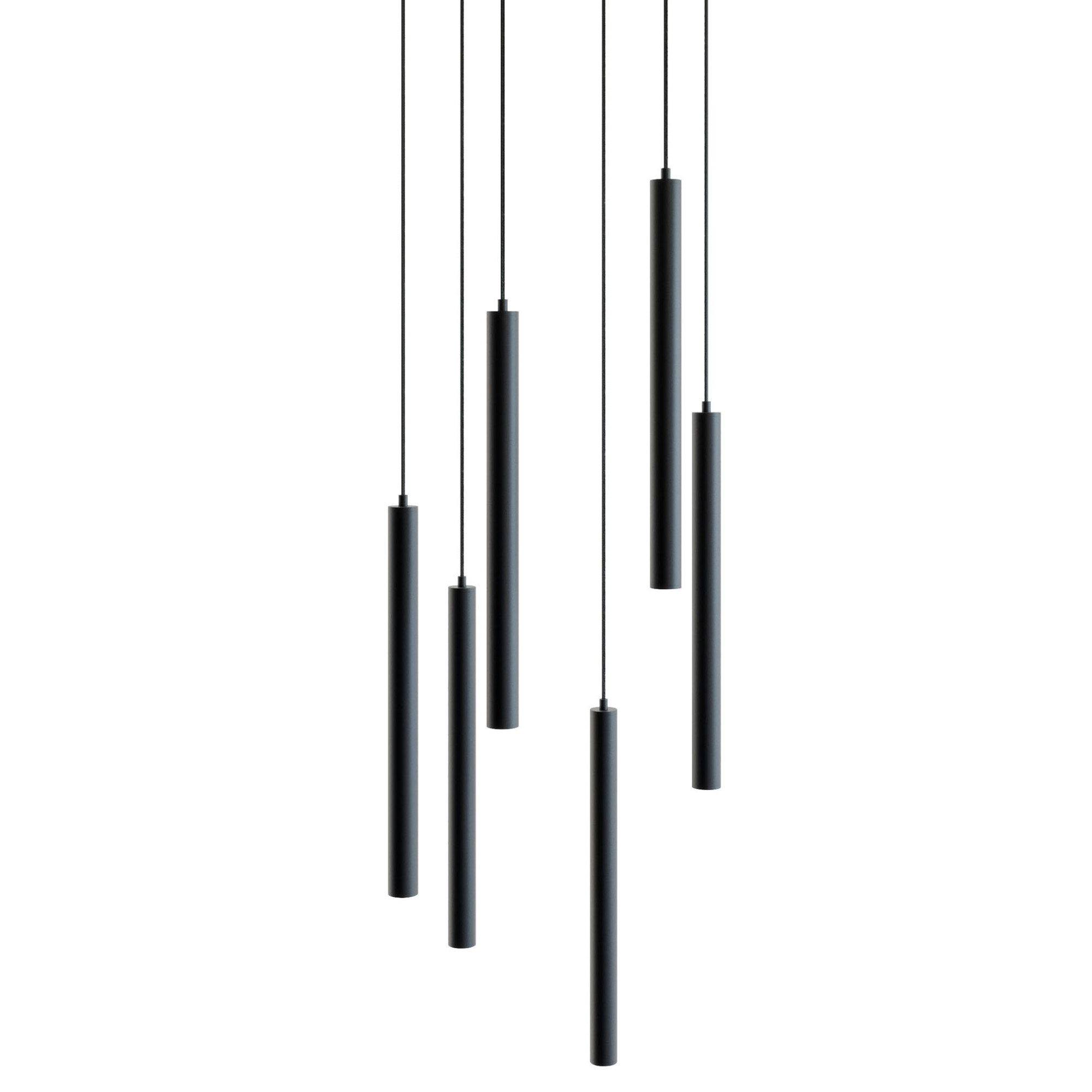 Photos - Chandelier / Lamp AFX ELIP01L30UDRND6 Eli 18" Wide LED Multi Light Pendant Black Indoor Lighting Pendants ELIP01L30UDBKRND6 