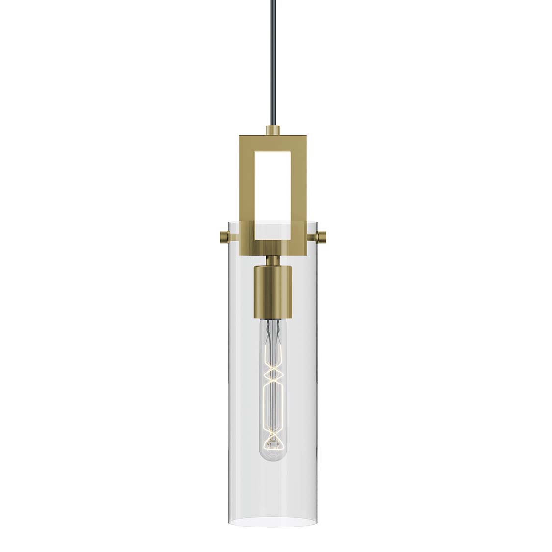 Photos - Chandelier / Lamp AFX HOUP04MB Houston 4" Wide Mini Pendant Light Antique Brass Indoor Lighting Pendants HOUP04MBLB 