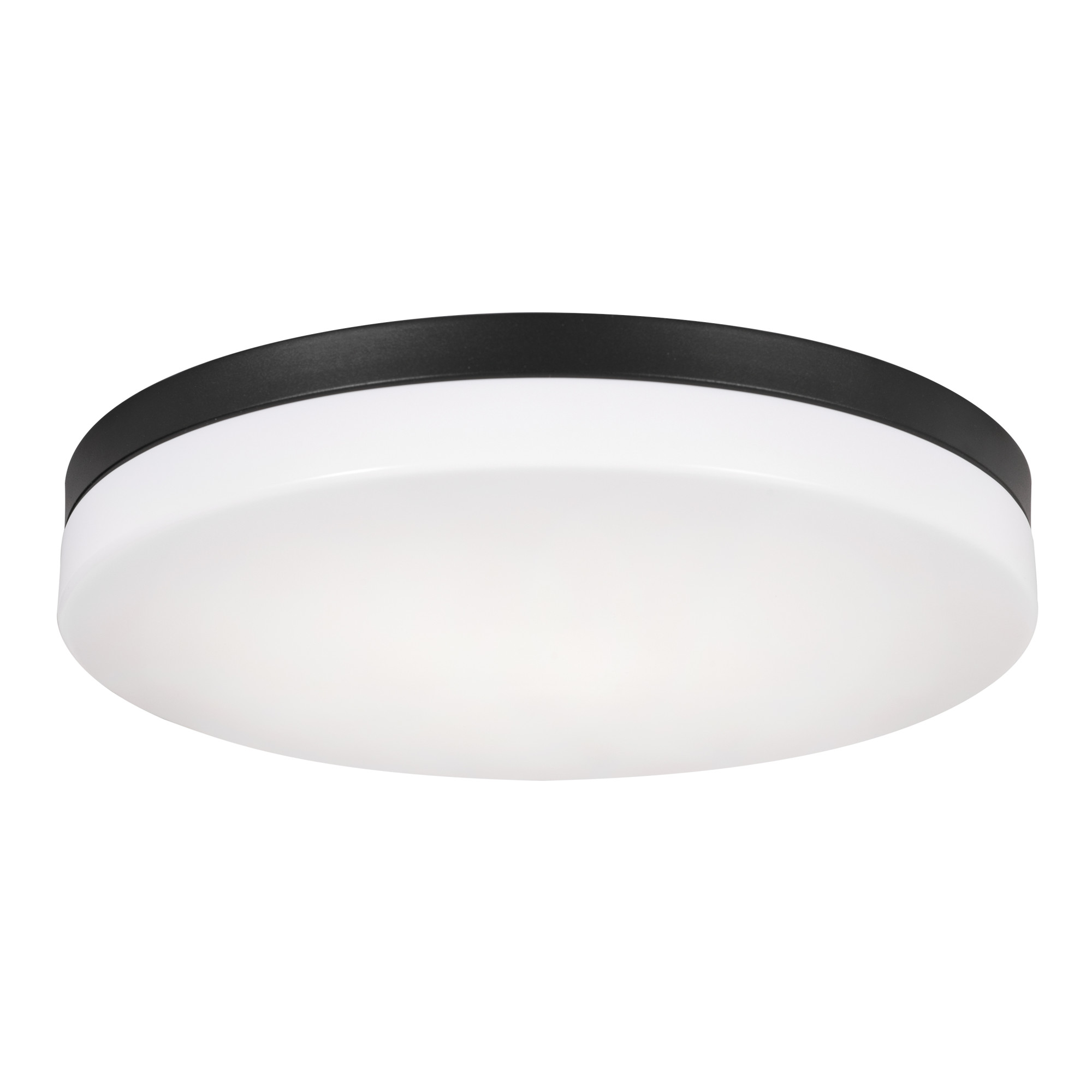 Photos - Chandelier / Lamp AFX OSCF14LAJD1 Oscar 14" Wide LED Flush Mount Drum Ceiling Fixture Black Indoor Lighting Ceiling Fixtures Flush Mount OSCF1 