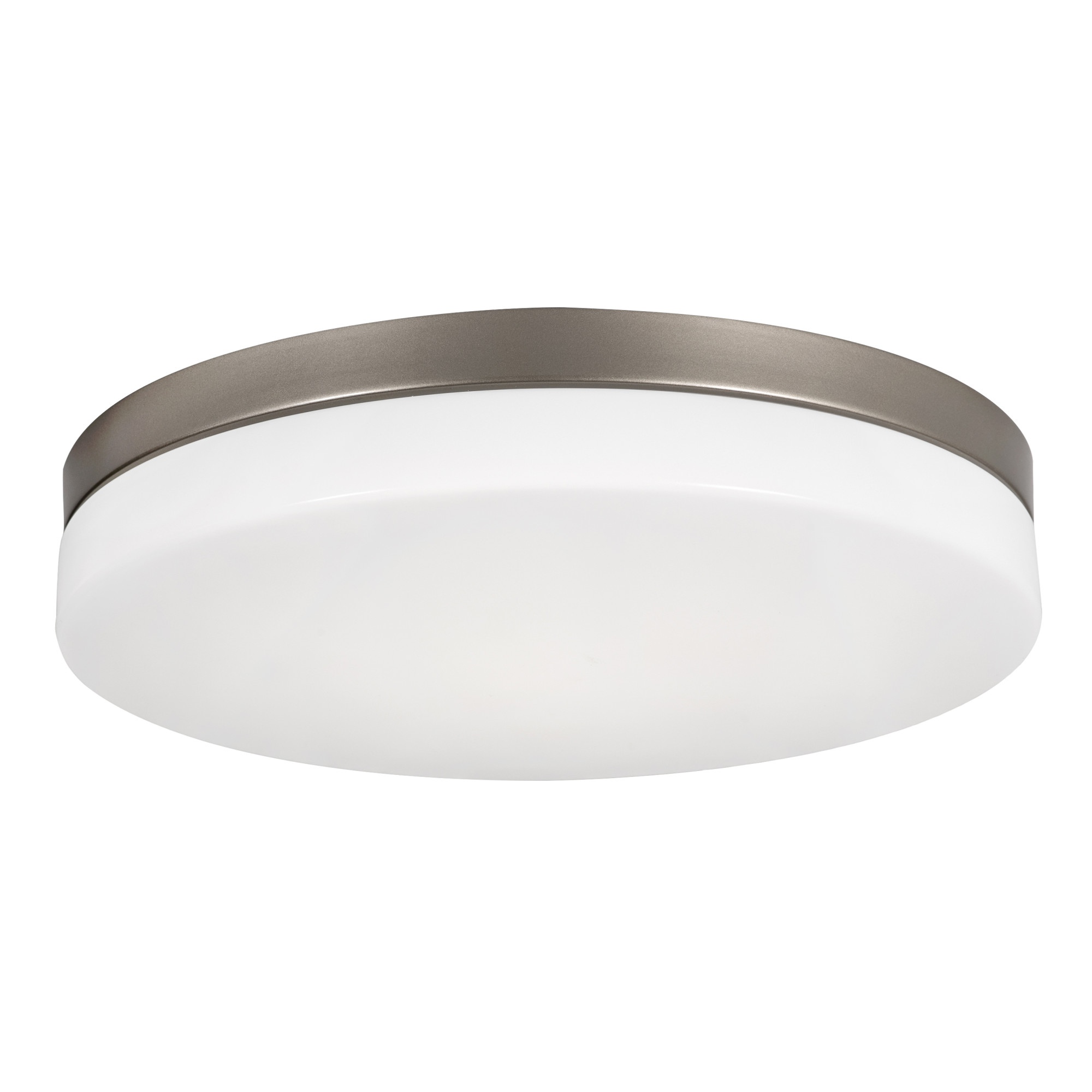 Photos - Chandelier / Lamp AFX OSCF14LAJD1 Oscar 14" Wide LED Flush Mount Drum Ceiling Fixture Satin Nickel Indoor Lighting Ceiling Fixtures Flush Moun 