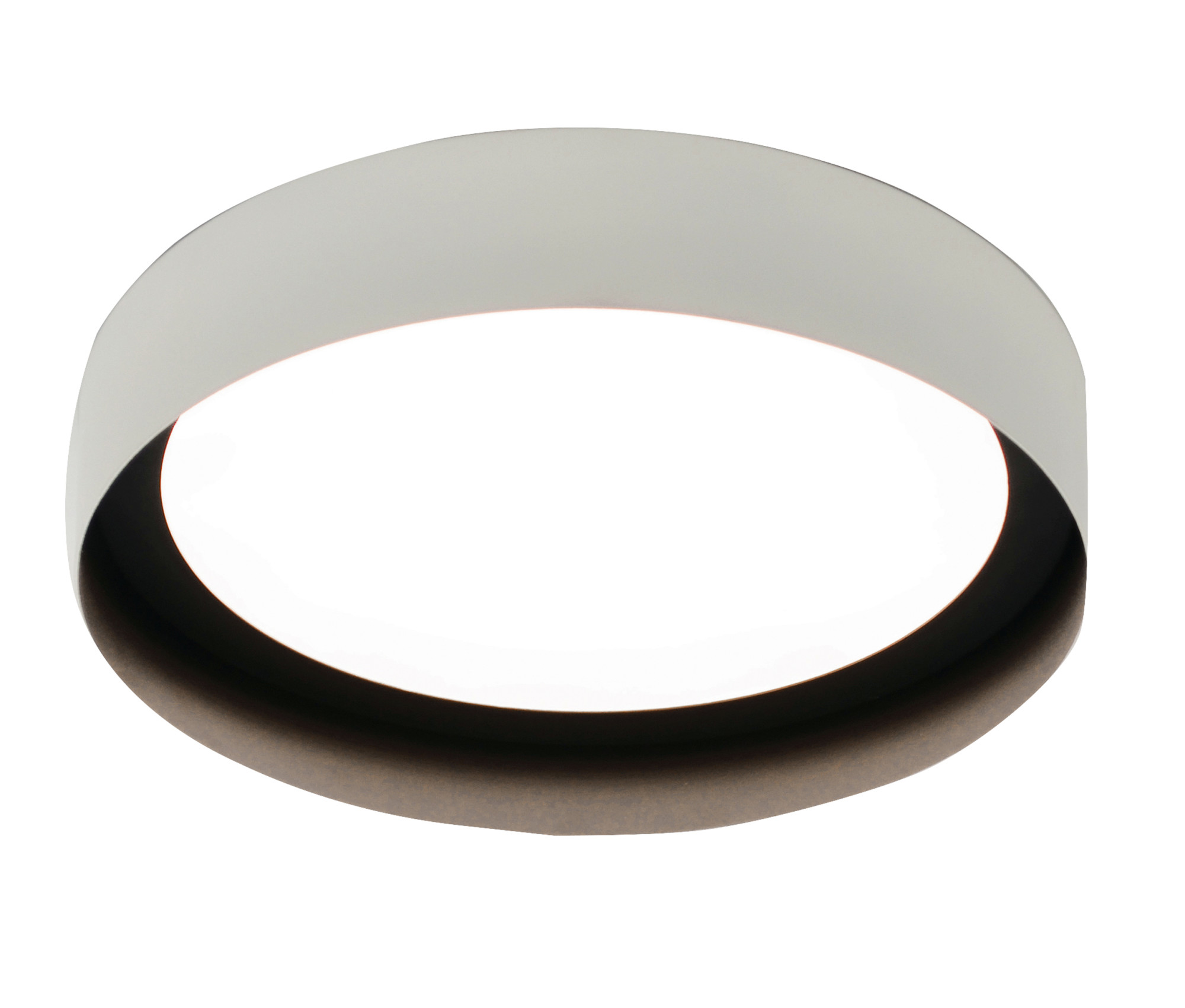 Photos - Chandelier / Lamp AFX RVF162600L30D1 Reveal 16" Wide LED Flush Mount Drum Ceiling Fixture - 120 Volt White / Black Indoor Lighting Ceiling Fix 