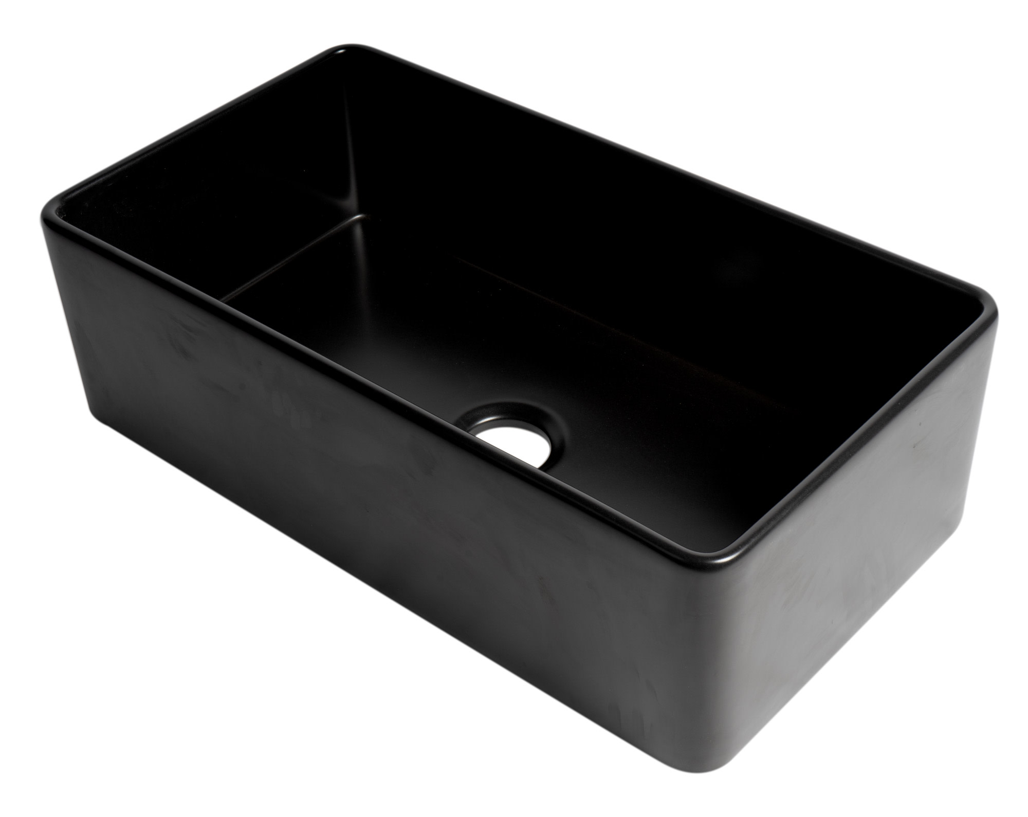 Photos - Kitchen Sink Alfi brand ABF3318S 33" Farmhouse Single Basin Fireclay  Black Matte Sinks s Fireclay ABF3318S-BM 