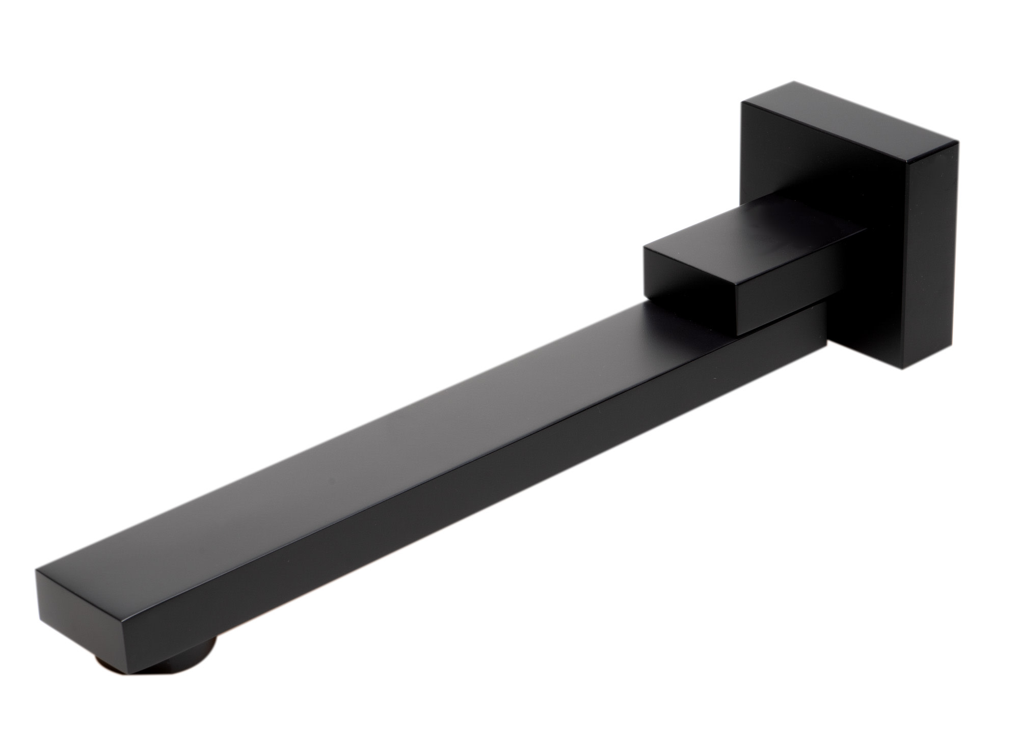 Photos - Pipe Trap Alfi brand AB7701 9-1/2" Tub Spout with Swivel Connection Black Matte Bath and Shower Accessories Tub Spouts Non Diverter Tu 