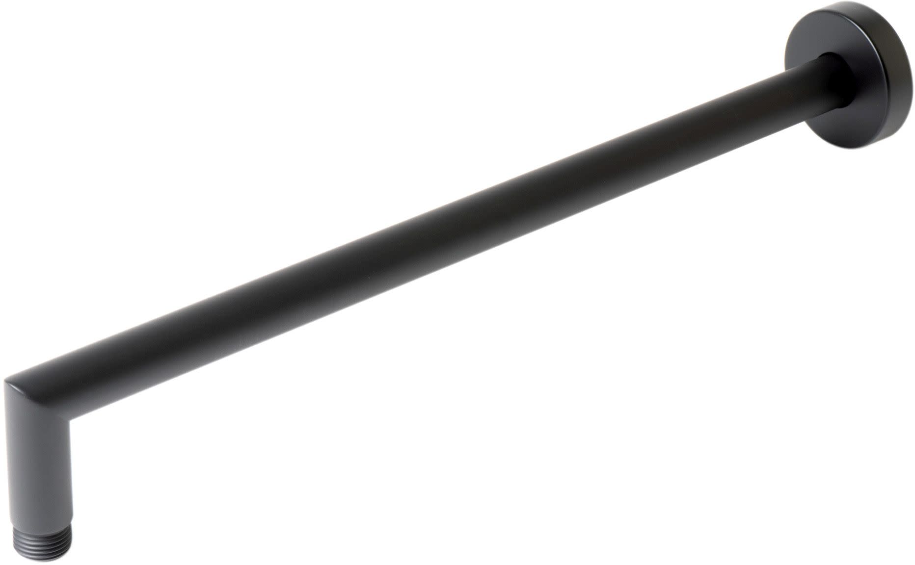 Photos - Shower Riser Rail & Head Holder Alfi brand ABSA16R 15-3/4" Wide Rounded Shower Arm Black Matte Bath and Shower Accessories Shower Components Shower Arms ABS 