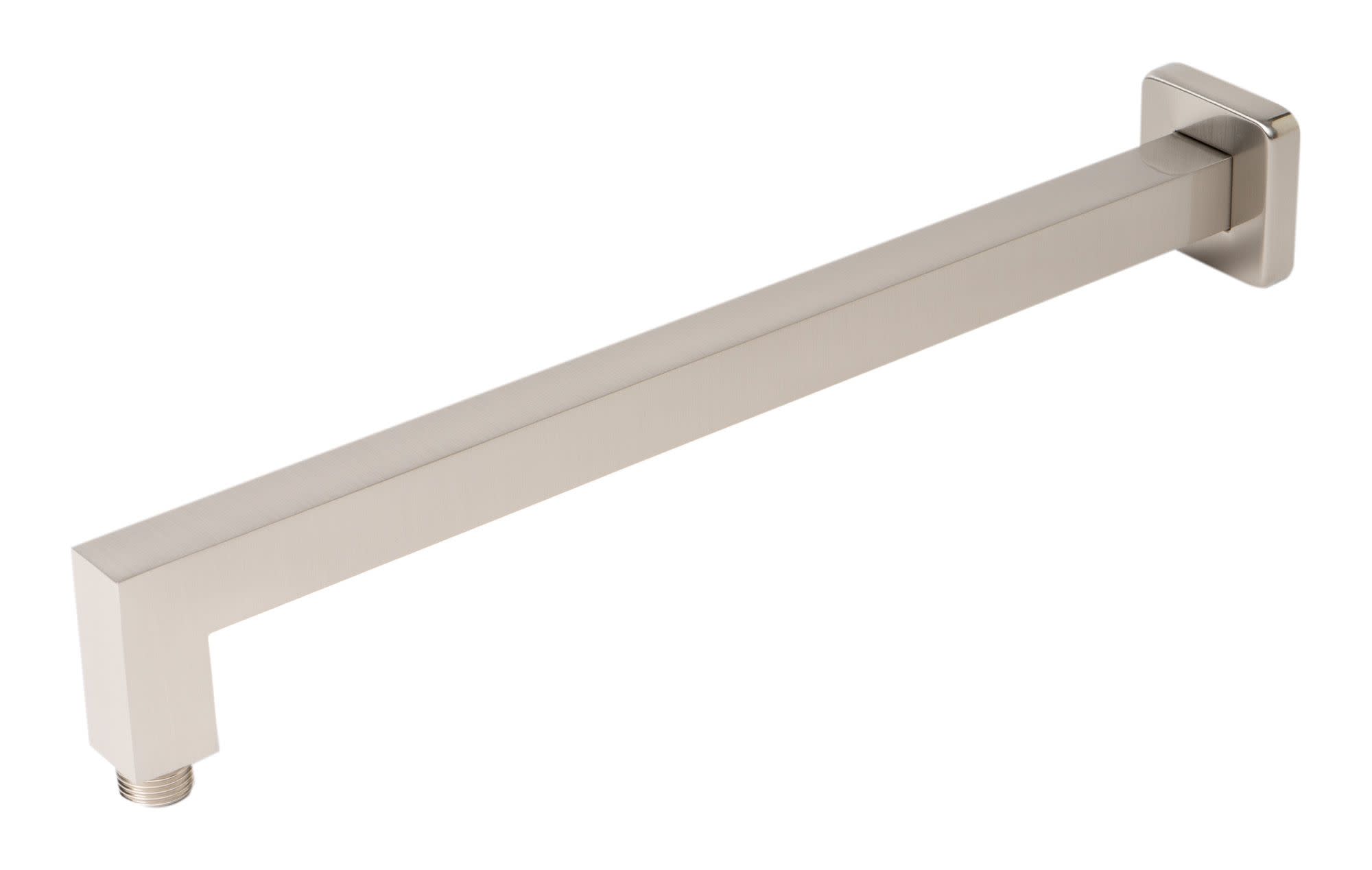 Photos - Shower Riser Rail & Head Holder Alfi brand ABSA16S 15-3/4" Wide Squared Shower Arm Brushed Nickel Bath and Shower Accessories Shower Components Shower Arms 