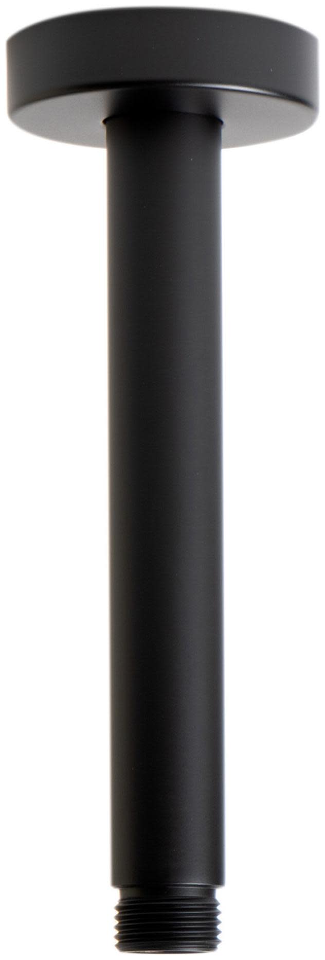 Photos - Shower Riser Rail & Head Holder Alfi brand ABSA6R 5-7/8" Wide Rounded Shower Arm Black Matte Bath and Shower Accessories Shower Components Shower Arms ABSA6 