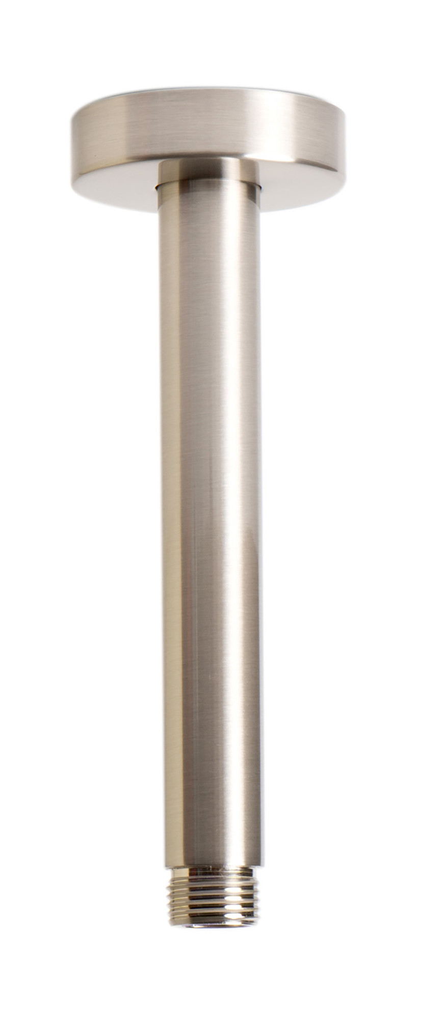 Photos - Shower Riser Rail & Head Holder Alfi brand ABSA6R 5-7/8" Wide Rounded Shower Arm Brushed Nickel Bath and Shower Accessories Shower Components Shower Arms AB 