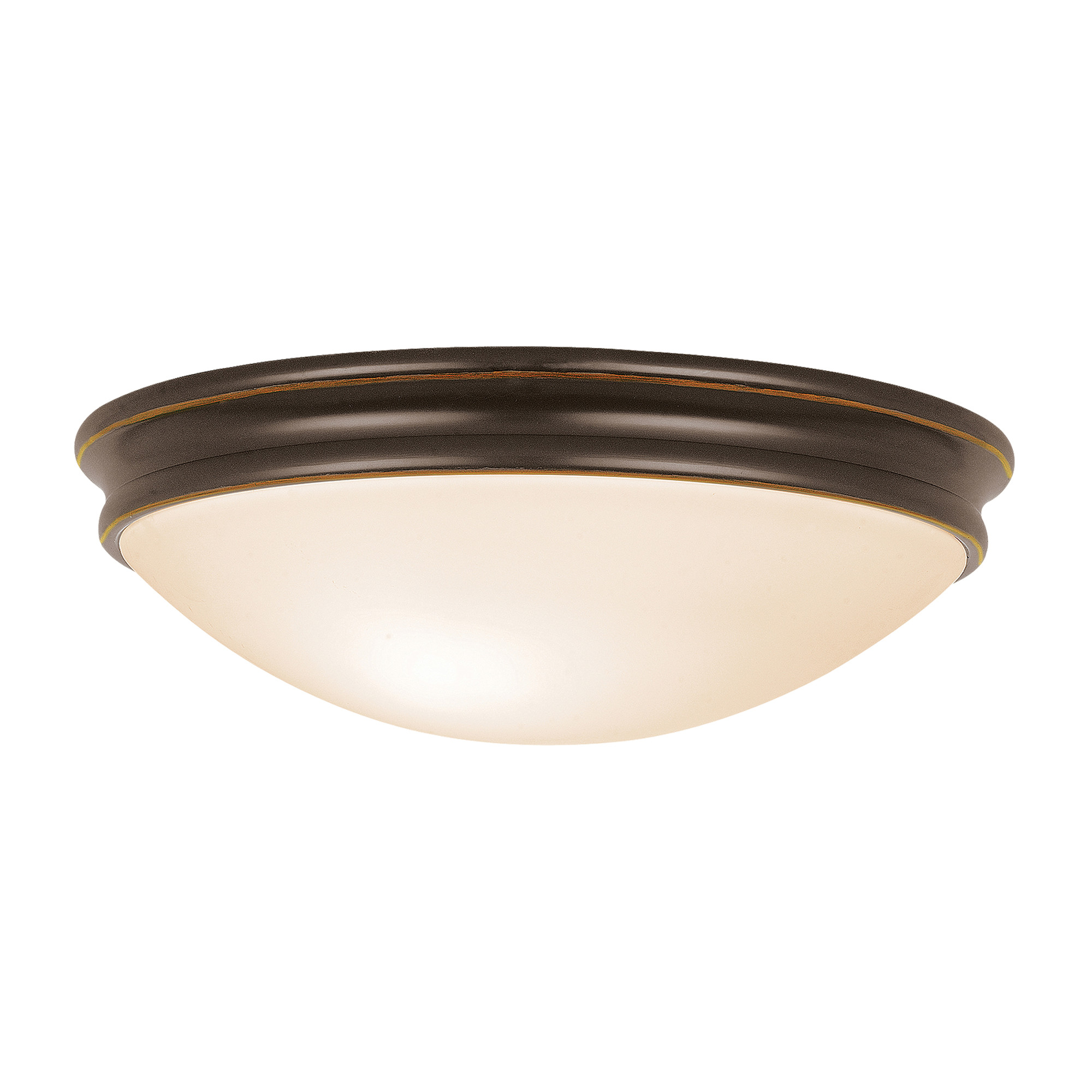 Photos - Chandelier / Lamp Access Lighting 20725 Atom 2 Light Flush Mount Ceiling Fixture Oil Rubbed Bronze / Opal Indoor Lighting Ceiling Fixtures Flu 