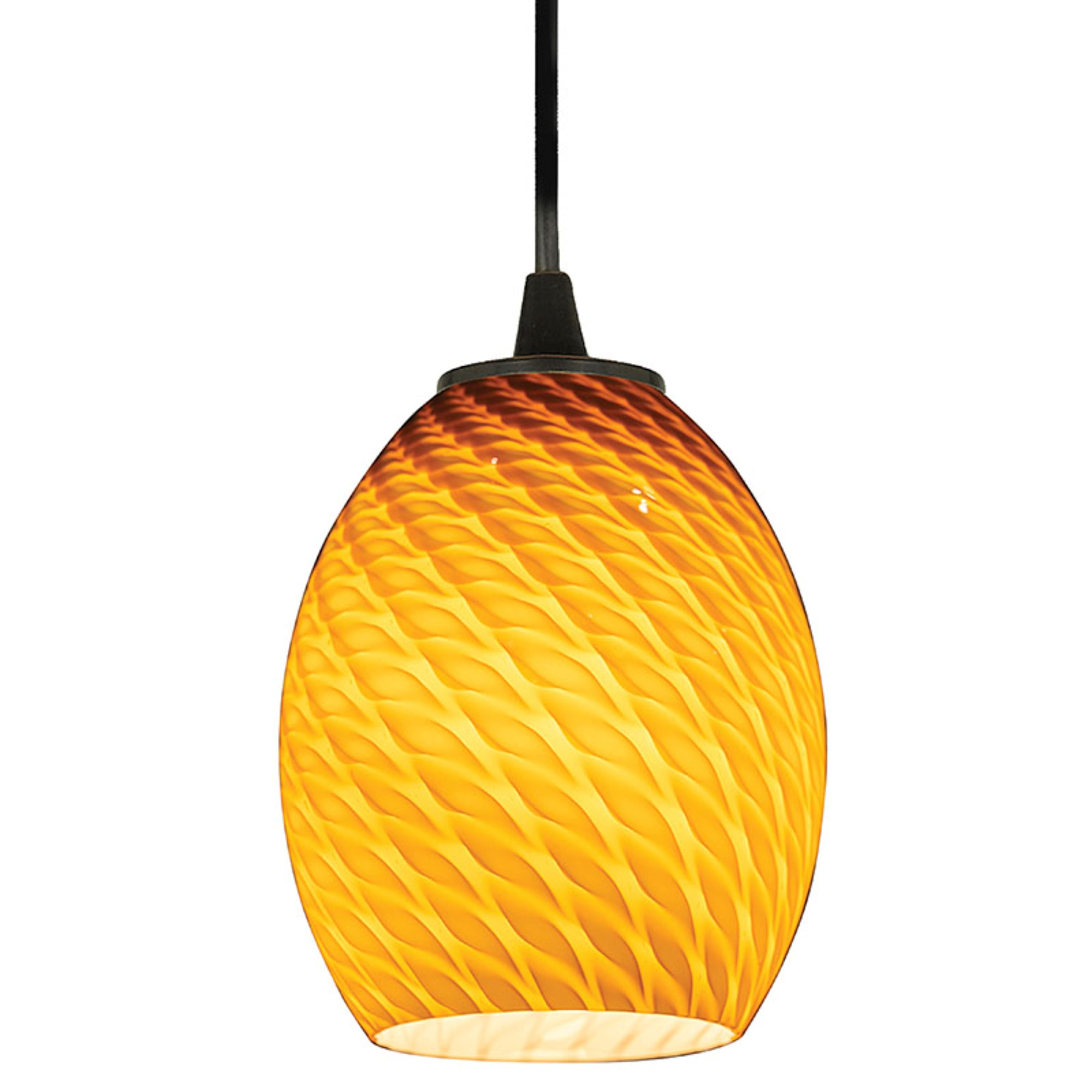 Photos - Chandelier / Lamp Access Lighting 28023-1C Brandy FireBird 6" Wide Mini Pendant - Cord Hung Oil Rubbed Bronze / Amber Fire Bird Indoor Lightin 
