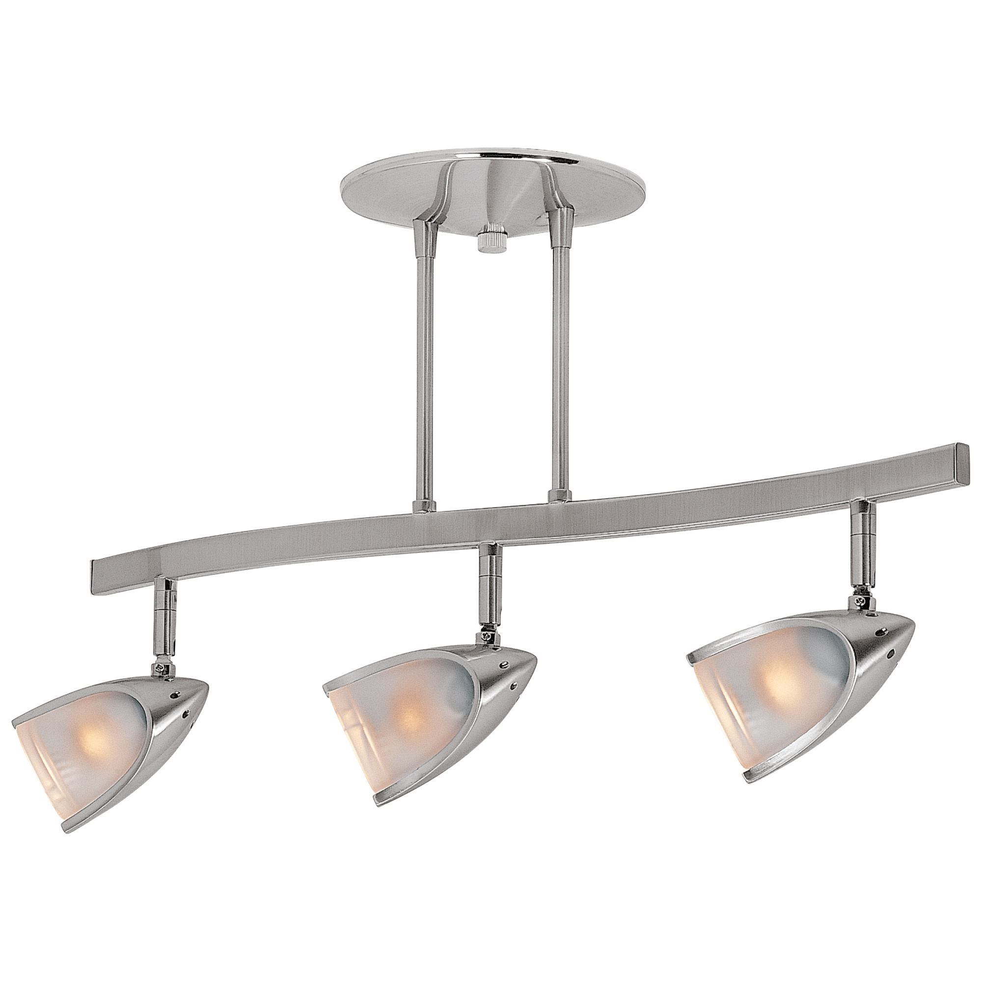 Photos - Chandelier / Lamp Access Lighting 52030LEDDLP/OPL Comet 3 Light 21" Wide LED Fixed Rail Ceiling Fixture Brushed Steel Indoor Lighting Ceiling 