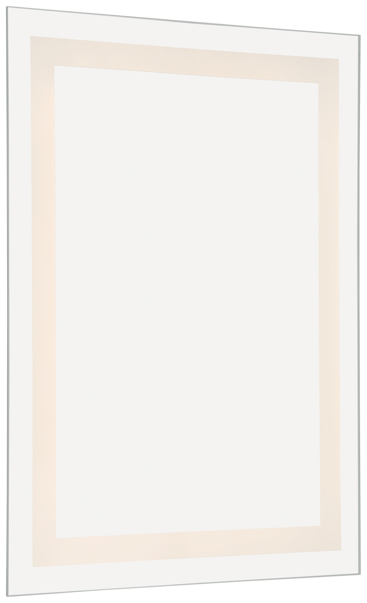 Access Lighting 71005LED Peninsula 24" W x 32" H Contemporary Rectangular Frameless Bathroom Wall Mirror with LED Lighting Mirror Home Decor Mirrors