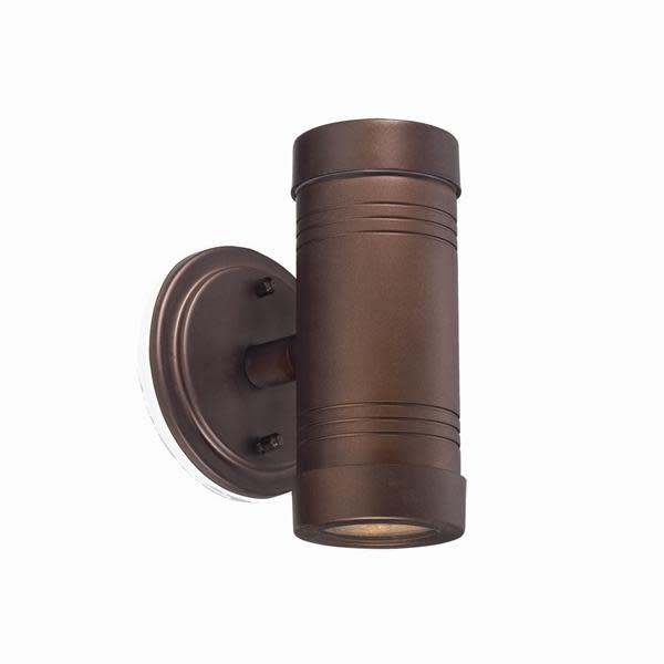 Photos - Floodlight / Street Light Acclaim Lighting 7692 Cylinders 2 Light Outdoor Wall Sconce Architectural Bronze Outdoor Lighting Wall Sconces 7692ABZ