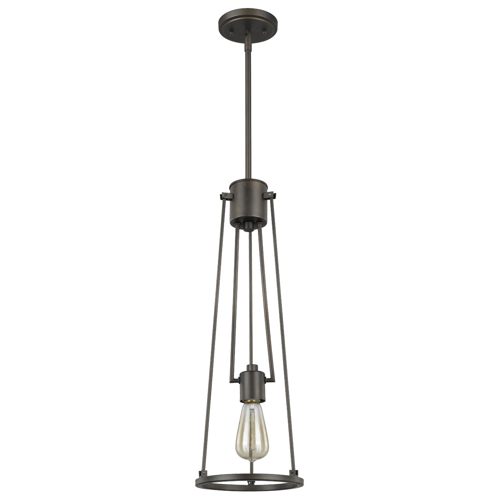 Photos - Chandelier / Lamp Acclaim Lighting IN21204 Jade Single Light 8" Wide Mini Pendant Oil Rubbed Bronze Indoor Lighting Pendants IN21204ORB