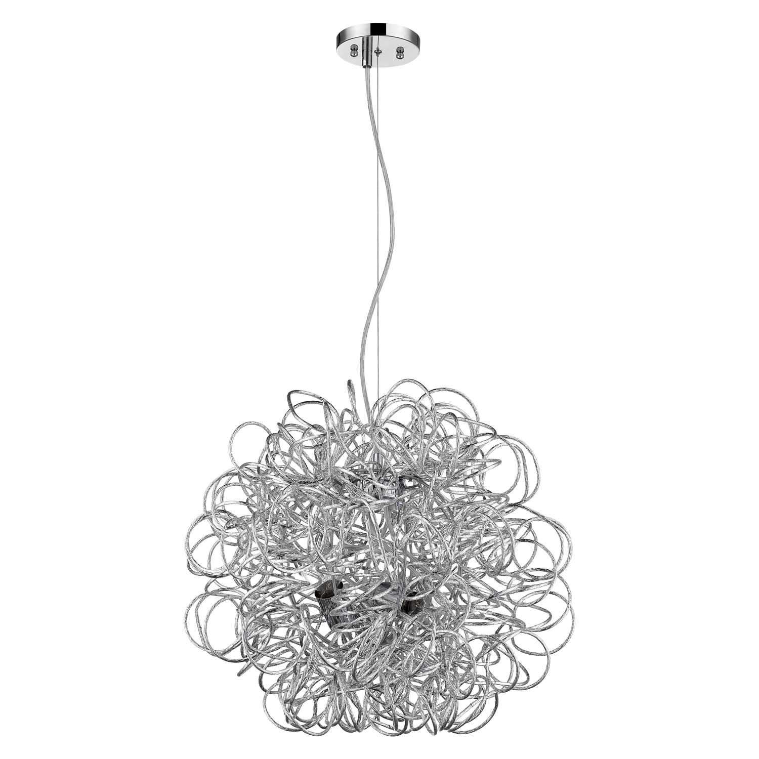 Photos - Chandelier / Lamp Wide Acclaim Lighting TP687 Mingle 23"  Abstract Globe Chandelier Polished Chrome Indoor Lighting Chandeliers TP6827 