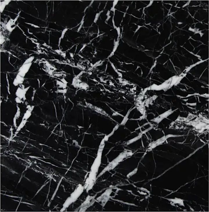 Ackland AKTMTIMIN12X12P-CA 12" x 12" Marble Solid Floor and Wall Tile - Polished and Satin Visual - Sold by Carton (5 SF/Carton) Imperial Ink Flooring