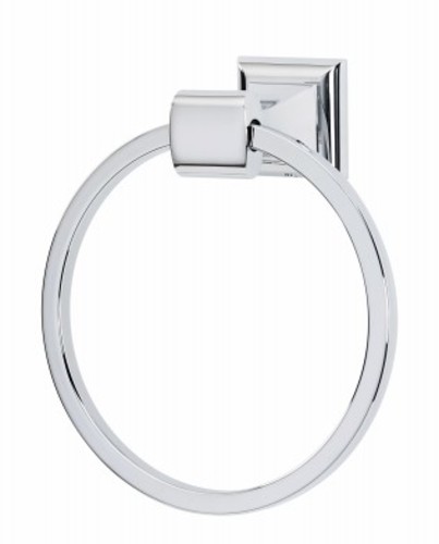 Photos - Towel Holder MANHATTAN Alno A7440  8 Inch Wall Mounted Towel Ring Polished Chrome Bathroom Hardware and Accessories Bathroom Hardware Towe 