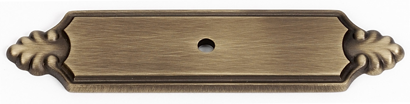 Photos - Furniture Hardware Bella Baby Happy Alno A1454 Bella 4-1/4" Traditional Solid Brass Cabinet Knob Backplate Antique English Matte Cabinet Hardware Cabinet Hardwa 