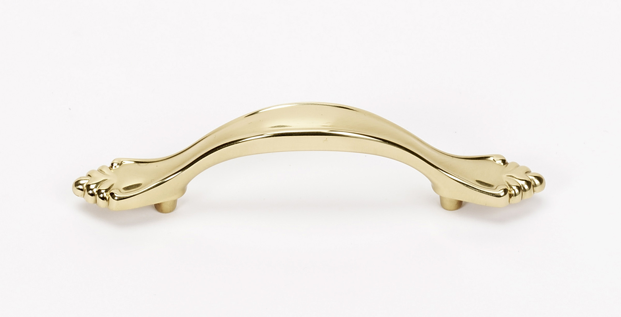 Photos - Furniture Hardware Bella Baby Happy Alno A1455-3 Bella 3" Center to Center Elegant Traditional Arch Bow Solid Brass Cabinet Handle / Drawer Pull Unlacquered Bra 