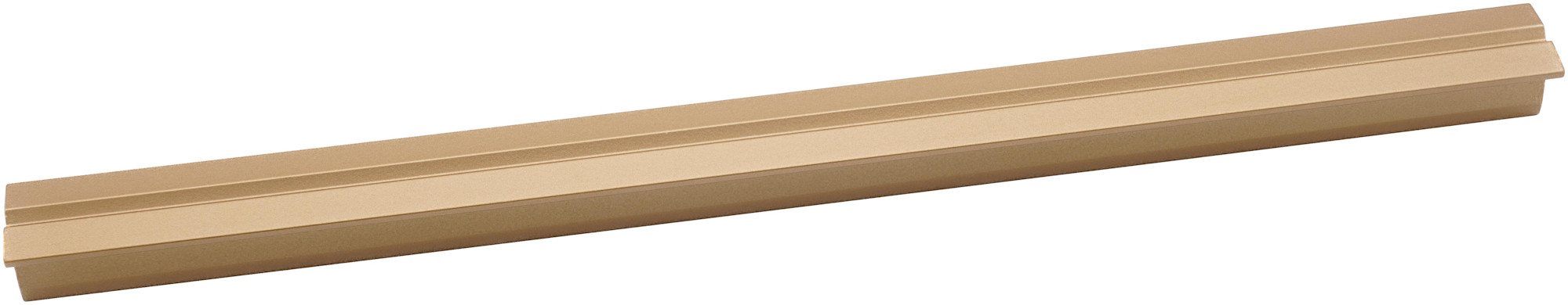 Photos - Furniture Hardware LUX Alno A3001-12  12" Center to Center Linear Flush Channeled Rectangular Large Cabinet Handle / Drawer Pull Champagne Cabin 