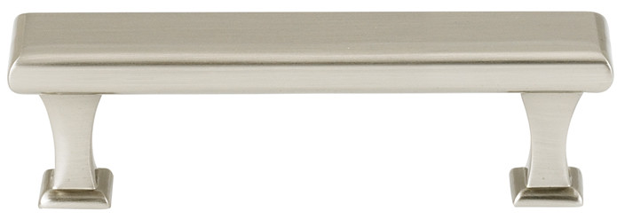Photos - Furniture Hardware MANHATTAN Alno A310-3  3" Center to Center Solid Brass Modern Flat Bridge Style Cabinet Handle / Drawer Pull Satin Nickel Cab 