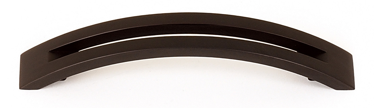 Photos - Furniture Hardware Modern Alno A422-4  Slit Top 4" Center to Center Arch Bow Solid Brass Barrette Style Cabinet Handle / Drawer Pull Chocolate B 