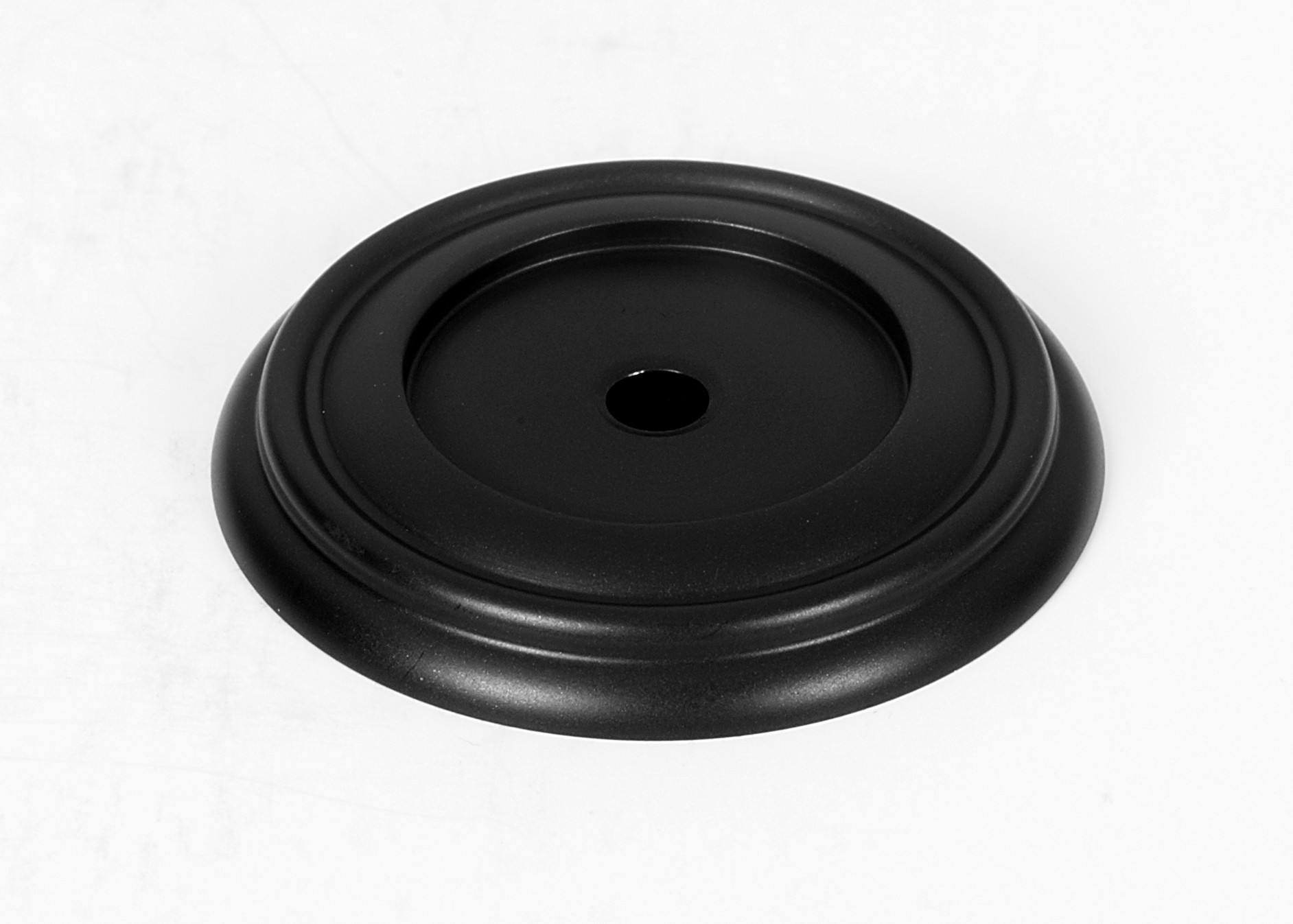 Photos - Furniture Hardware Inch Alno A616-38 Charlie's 1-1/2" Round Solid Brass Cabinet Knob Backplate Matte Black Cabinet Hardware Cabinet Hardware Backpla 