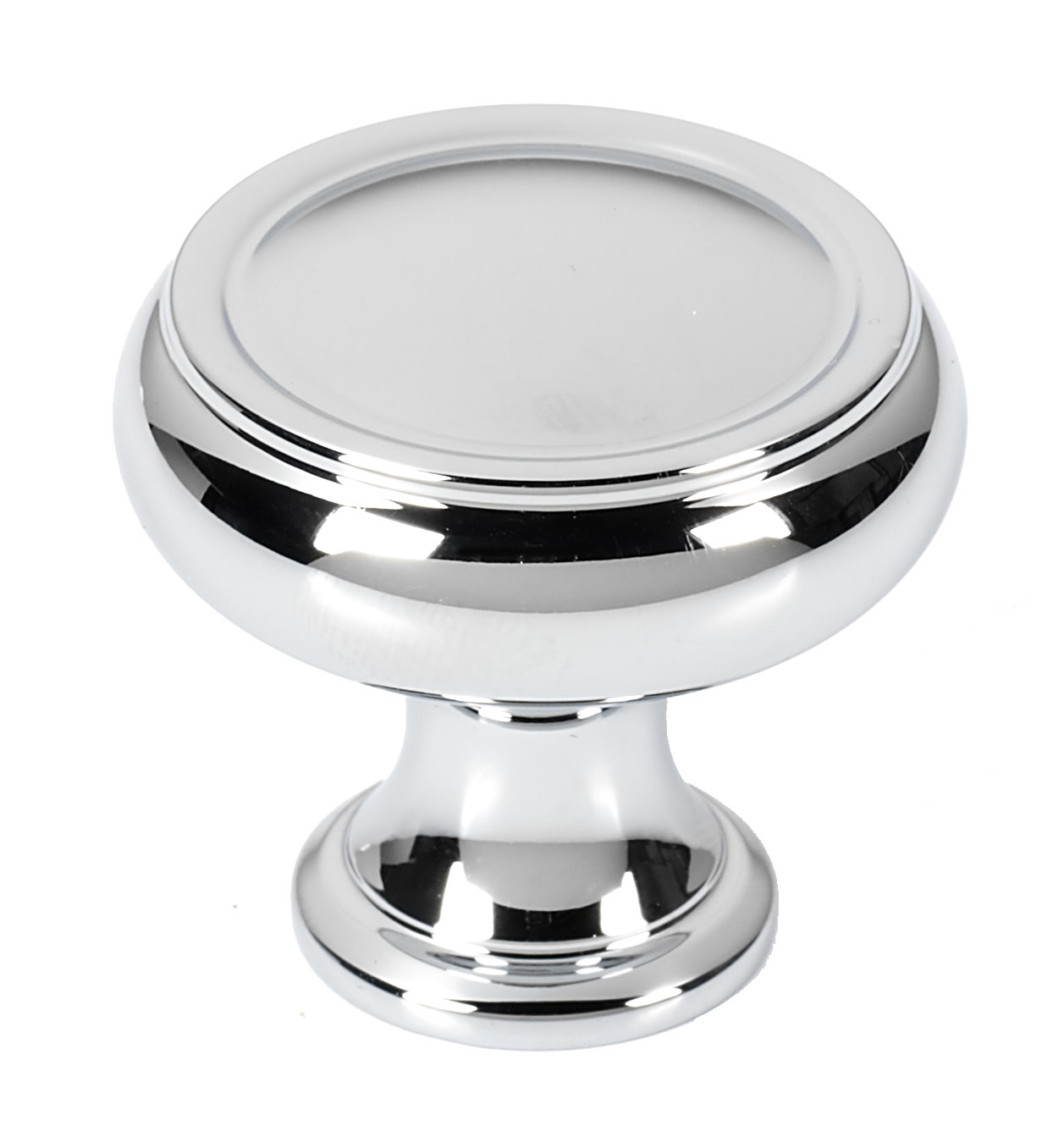 Photos - Furniture Hardware Round Alno A626-14 Charlies 1-1/4"  Ridged Traditional Mushroom Solid Brass Cabinet Knob Drawer Knob Polished Chrome Cabinet 