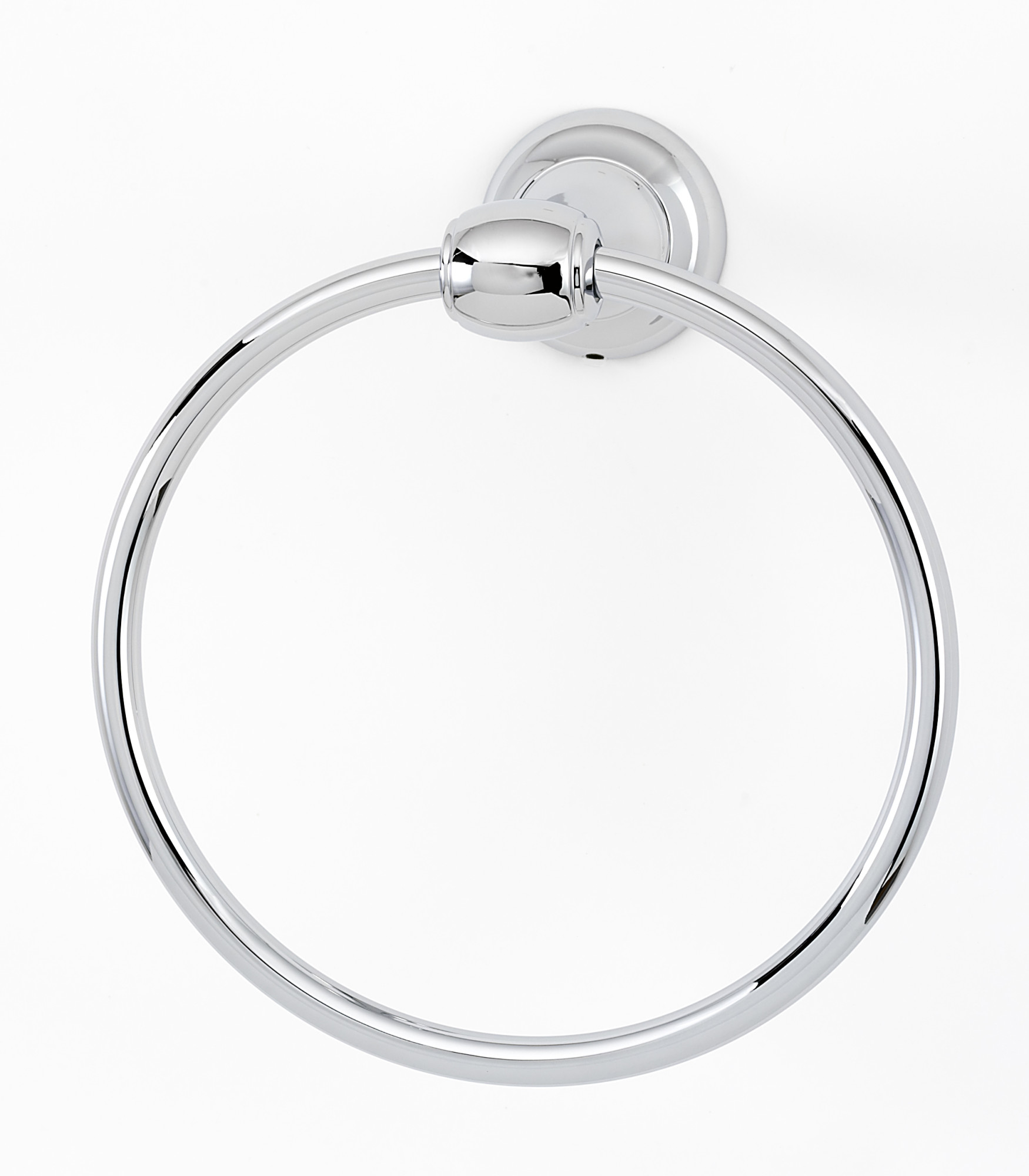 Photos - Towel Holder SOLID Alno A6640 Royale 6" Diameter Traditional  Brass Bathroom Towel Ring Polished Chrome Bathroom Hardware and Accessories 