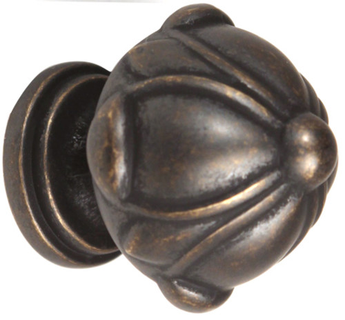 Photos - Furniture Hardware Ornate Alno A6929-38  1-1/2" Traditional Victorian Solid Brass Flower Mushroom Cabinet Knob / Drawer Knob Barcelona Cabinet H 