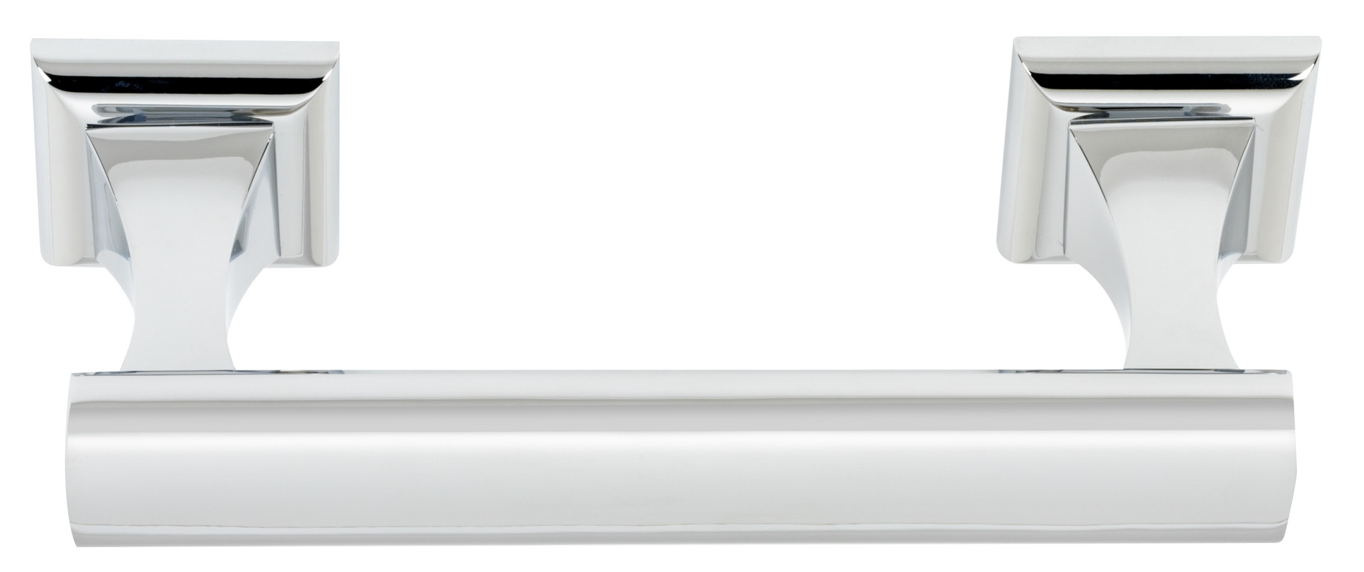 Alno A7462 Manhattan 8-1/4" Wide Solid Brass Modern Swinging Bar Easy Load Toilet Paper Holder Polished Chrome Bathroom Hardware and Accessories