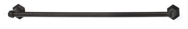 Alno A7720-30 Nicole 30" Wide Solid Brass Geometric Mount Bathroom Single Rod Towel Bar Barcelona Bathroom Hardware and Accessories Bathroom Hardware