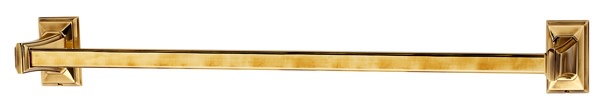 Alno A7920-24 Geometric 24 Inch Wide Towel Bar Polished Antique Bathroom Hardware and Accessories Bathroom Hardware Towel Bars