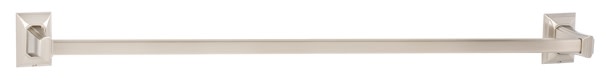 Alno A7920-30 Geometric 30 Inch Wide Towel Bar Satin Nickel Bathroom Hardware and Accessories Bathroom Hardware Towel Bars