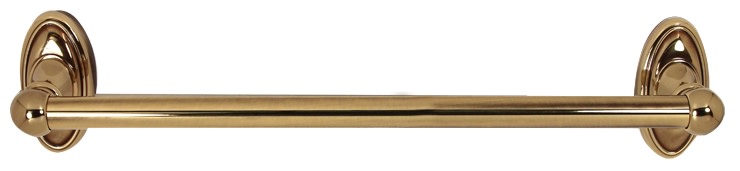 Alno A8020-12 Classic Traditional 12" Wide Solid Brass Bathroom Single Rod Towel Bar Polished Antique Bathroom Hardware and Accessories Bathroom