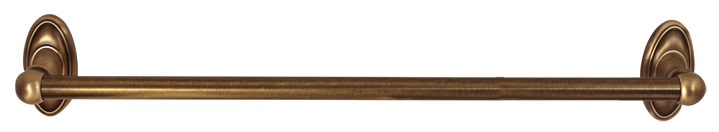 Alno A8020-18 Classic Traditional 18" Wide Solid Brass Bathroom Towel Bar with 3/4 Inch Diameter Bar Antique English Matte Bathroom Hardware and