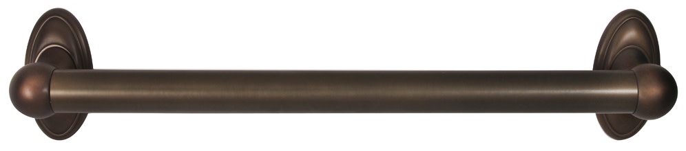 Photos - Towel Holder Wide Alno A8022-18 Classic Traditional 18"  Single Rod Solid Brass 1" Thick Bathroom Towel Bar Chocolate Bronze Bathroom Hard 